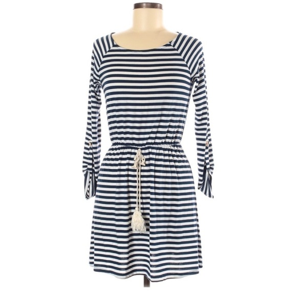 Love Culture Striped Rope Tie Casual Dress Small - Picture 1 of 4